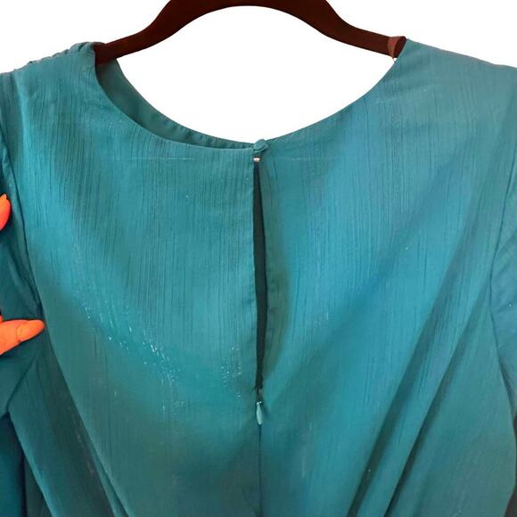 Jessica Simpson “Amella” Dress Ocean Depths - NWT & Bell Sleeve Babe Vibes 💃💙 - Picture 8 of 13